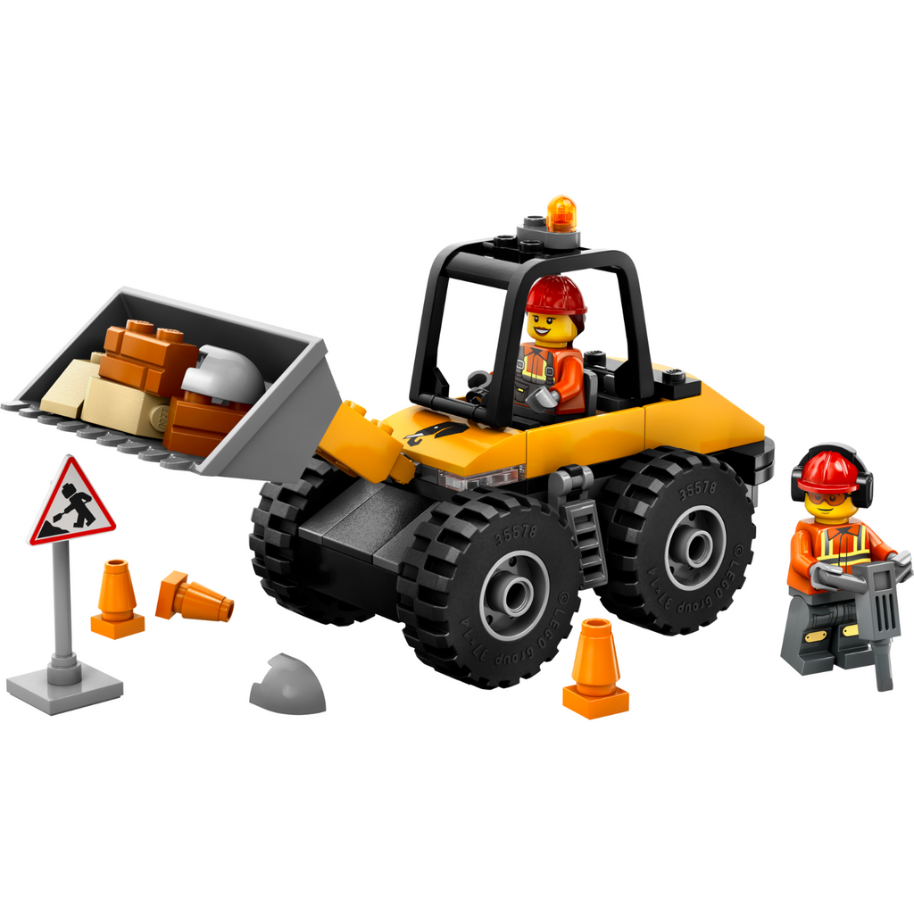 LEGO® City Yellow Construction Wheel Loader - Xe Xúc Bánh Lốp Xây Dựng 60450 - Hình ảnh chi tiết 2