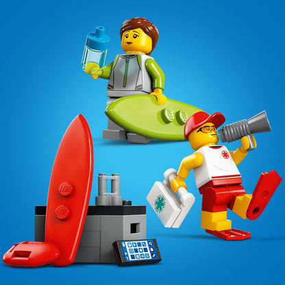 LEGO® City Lifeguard Beach Rescue Truck - Đồ Chơi Lắp Ráp Xe Cứu Hộ Bãi Biển - LEGO 60453