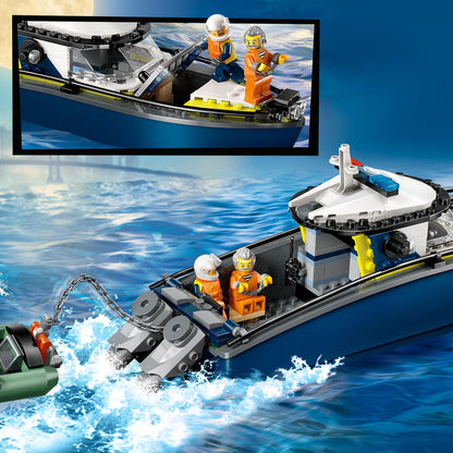 LEGO® City Police Boat Chase - Đồ Chơi Thuyền Cảnh Sát Lắp Ráp - LEGO 60456 - Hình ảnh bổ sung 6