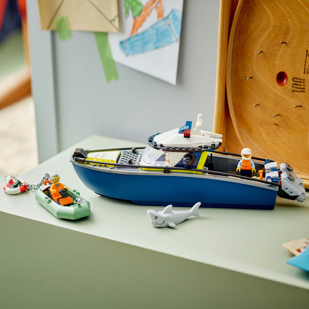 LEGO® City Police Boat Chase - Đồ Chơi Thuyền Cảnh Sát Lắp Ráp - LEGO 60456 - Hình ảnh bổ sung 5