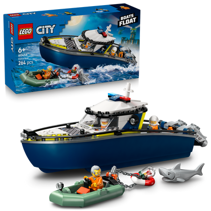 LEGO® City Police Boat Chase - Đồ Chơi Thuyền Cảnh Sát Lắp Ráp - LEGO 60456 - Hình ảnh bổ sung 9