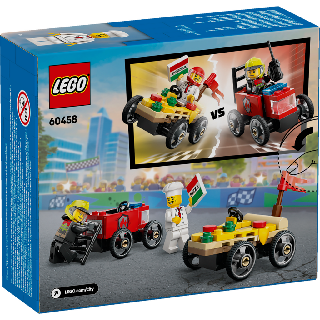 LEGO® City Pizza vs. Fire Truck Race Car Pack - Bộ Lắp Ráp Xe Đua Soapbox Sáng Tạo - LEGO 60458 LEGO - ảnh 2 - LEGO® City