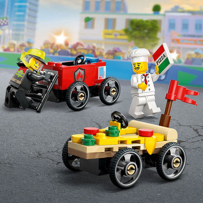 LEGO® City Pizza vs. Fire Truck Race Car Pack - Bộ Lắp Ráp Xe Đua Soapbox Sáng Tạo - LEGO 60458 LEGO - ảnh 1 - LEGO® City