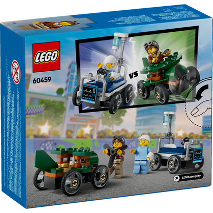LEGO® City Airplane vs. Hospital Bed Race Car Pack - Bộ Lắp Ráp Xe Đua Độc Đáo - LEGO 60459 - Hình ảnh bổ sung 9