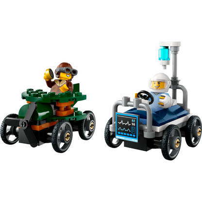 LEGO® City Airplane vs. Hospital Bed Race Car Pack - Bộ Lắp Ráp Xe Đua Độc Đáo - LEGO 60459 - Hình ảnh chi tiết 2