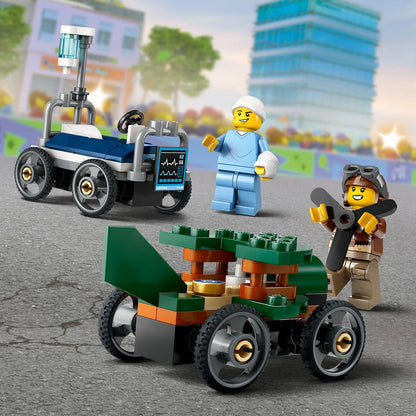 LEGO® City Airplane vs. Hospital Bed Race Car Pack - Bộ Lắp Ráp Xe Đua Độc Đáo - LEGO 60459 - Hình ảnh bổ sung 8