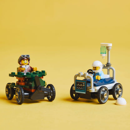 LEGO® City Airplane vs. Hospital Bed Race Car Pack - Bộ Lắp Ráp Xe Đua Độc Đáo - LEGO 60459 - Hình ảnh bổ sung 5
