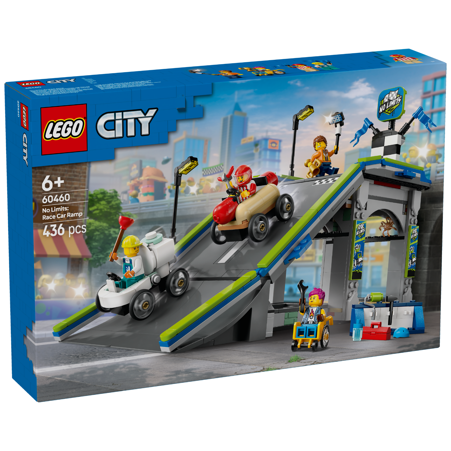 LEGO® City No Limits: Race Car Ramp Track - Đồ Chơi Lắp Ráp Đường Đua Xe - LEGO 60460 - Hình ảnh sản phẩm