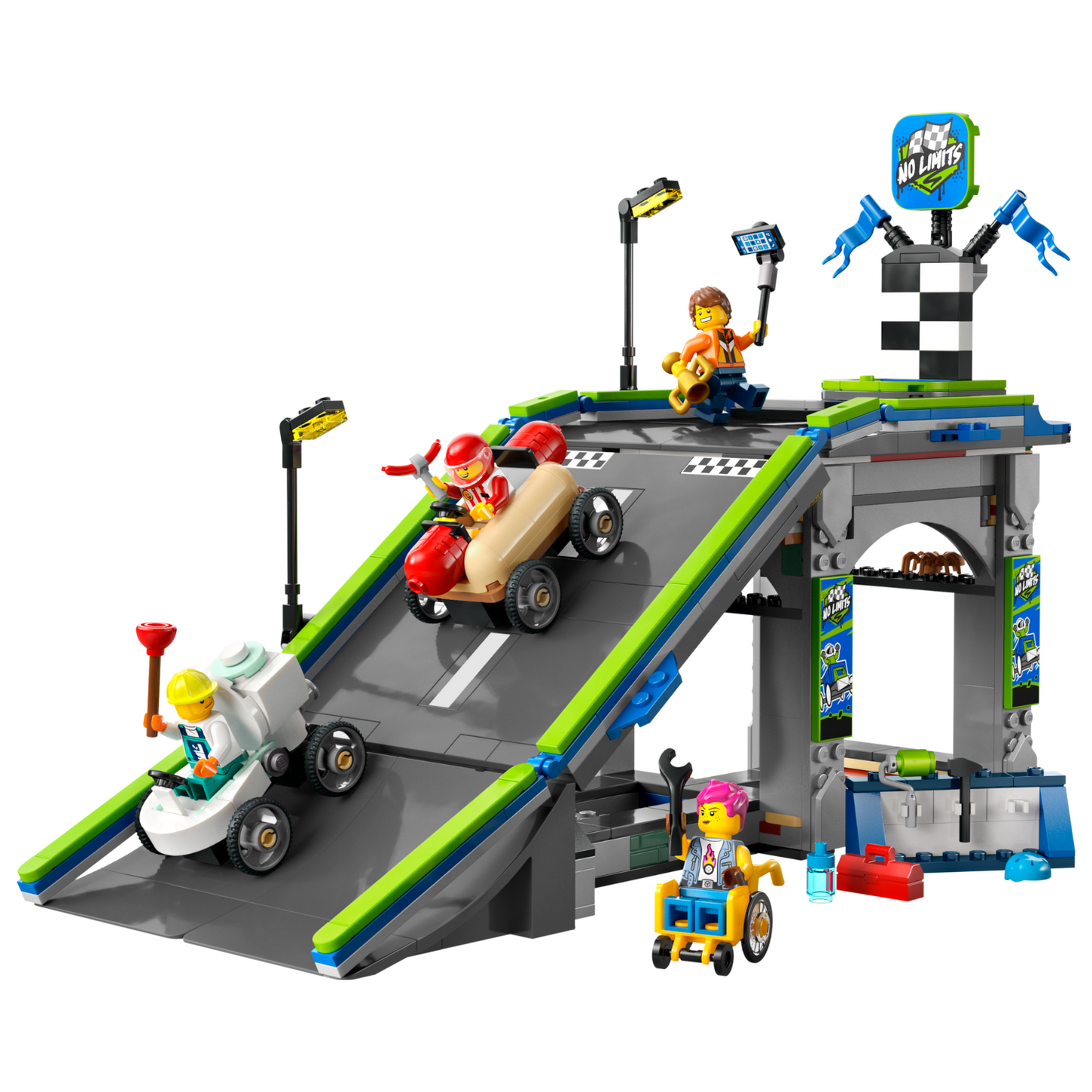LEGO® City No Limits: Race Car Ramp Track - Đồ Chơi Lắp Ráp Đường Đua Xe - LEGO 60460 - Hình ảnh chi tiết 2