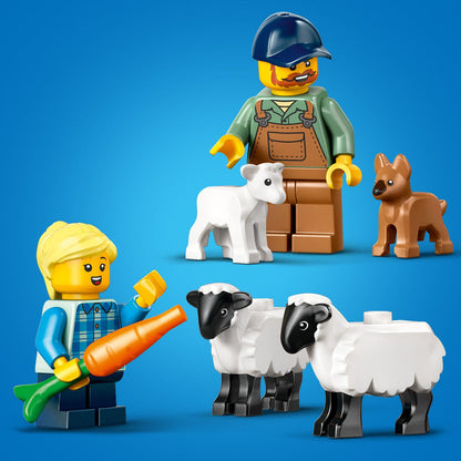 LEGO® City Red Farm Tractor with Trailer & Sheep - Bộ Đồ Chơi Xe Kéo Nông Trại Đỏ Và Cừu (60461) - LEGO City - Hình ảnh bổ sung 8