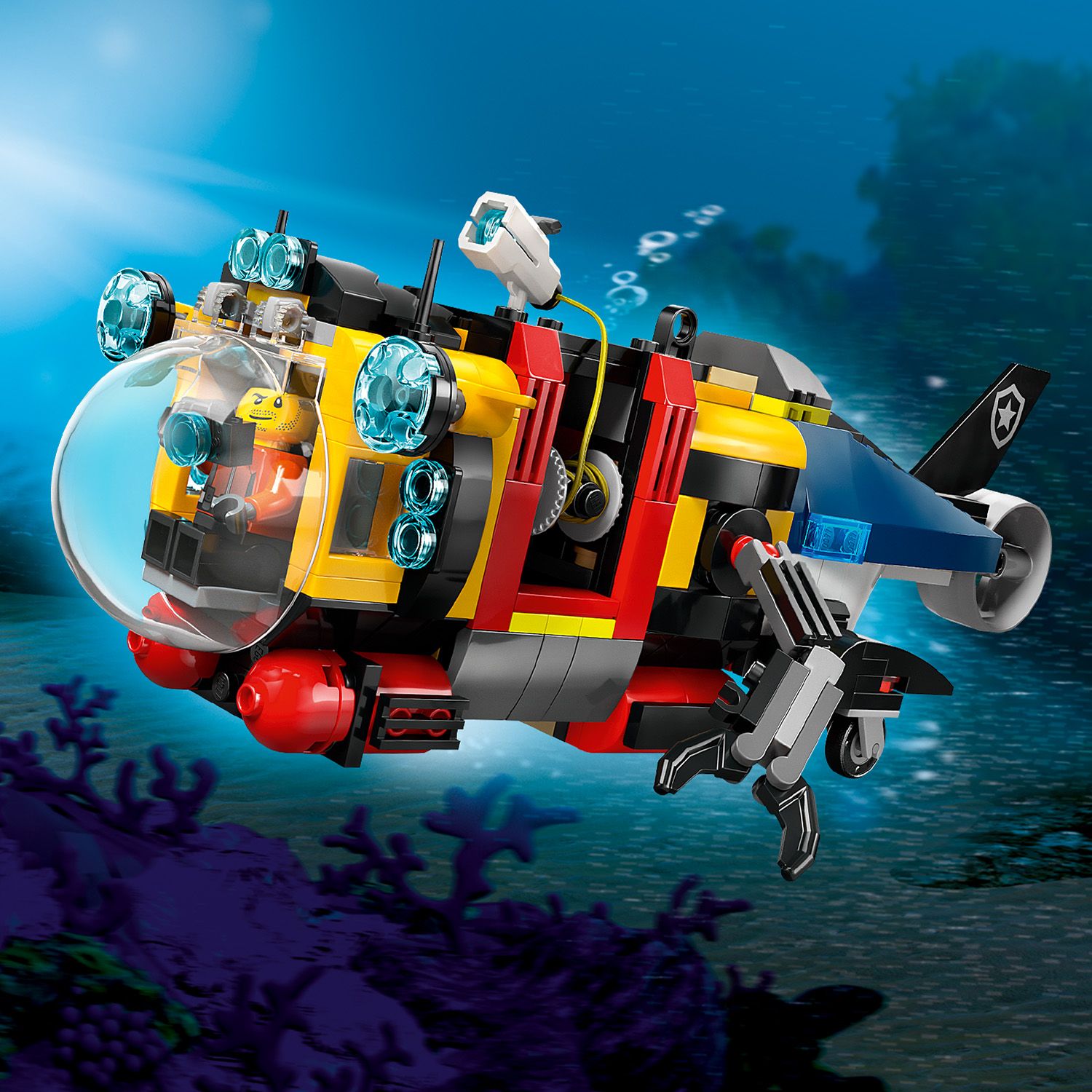 LEGO® City Helicopter, Fire Truck & Submarine Remix - Bộ Đồ Chơi Lắp Ráp Cứu Hộ 3 Trong 1 LEGO 60462 - Hình ảnh bổ sung 8