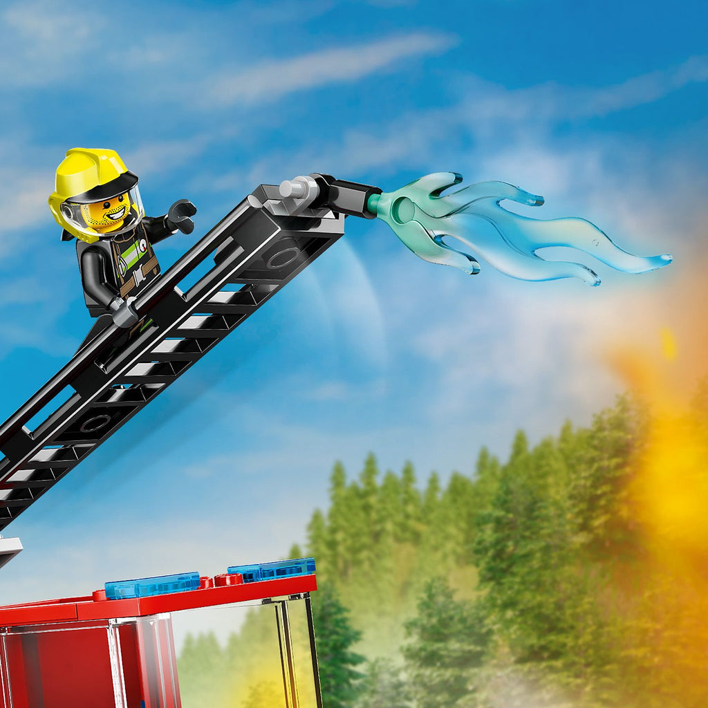 LEGO® City Fire Ladder Truck - Xe Cứu Hỏa Thang Đồ Chơi - LEGO 60463 - Hình ảnh bổ sung 6