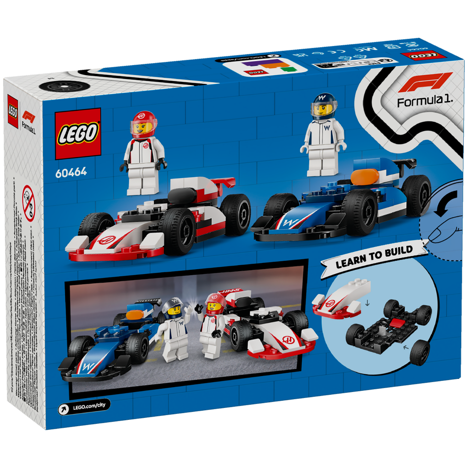 LEGO® City F1® Williams Racing & Haas F1® Race Cars - Bộ Đồ Chơi Lắp Ráp Xe Đua F1 Williams & Haas - LEGO 60464 LEGO - ảnh 5 