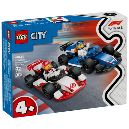 LEGO® City F1® Williams Racing & Haas F1® Race Cars - Bộ Đồ Chơi Lắp Ráp Xe Đua F1 Williams & Haas - LEGO 60464 - Hình ảnh sản phẩm