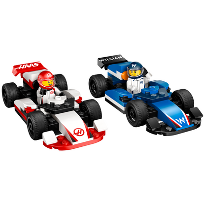 LEGO® City F1® Williams Racing & Haas F1® Race Cars - Bộ Đồ Chơi Lắp Ráp Xe Đua F1 Williams & Haas - LEGO 60464 - Hình ảnh chi tiết 2
