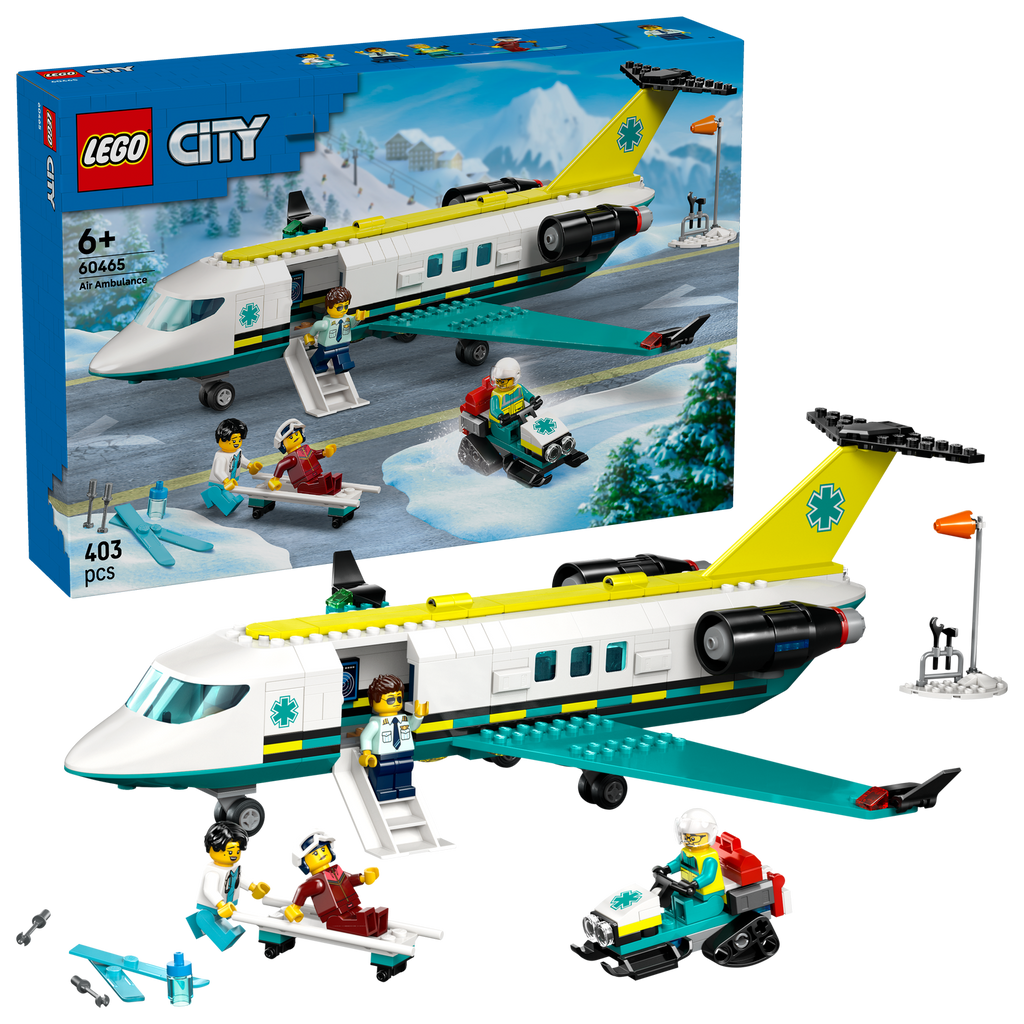 LEGO® City Emergency Air Ambulance Airplane - Đồ Chơi Lắp Ráp Máy Bay Cứu Thương - LEGO 60465 LEGO - ảnh 1 - Building Sets