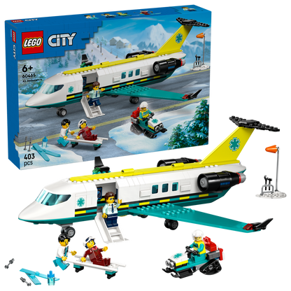 LEGO® City Emergency Air Ambulance Airplane - Đồ Chơi Lắp Ráp Máy Bay Cứu Thương - LEGO 60465 LEGO - ảnh 1 - Building Sets