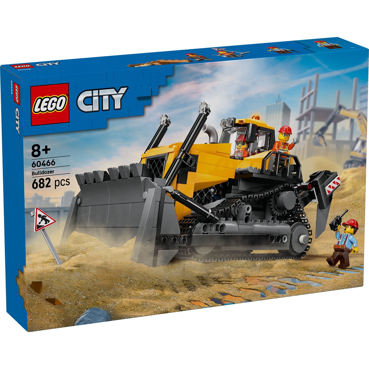 LEGO® City Yellow Bulldozer - Bộ Lắp Ráp Xe Ủi Vàng 60466 - LEGO - Hình ảnh sản phẩm