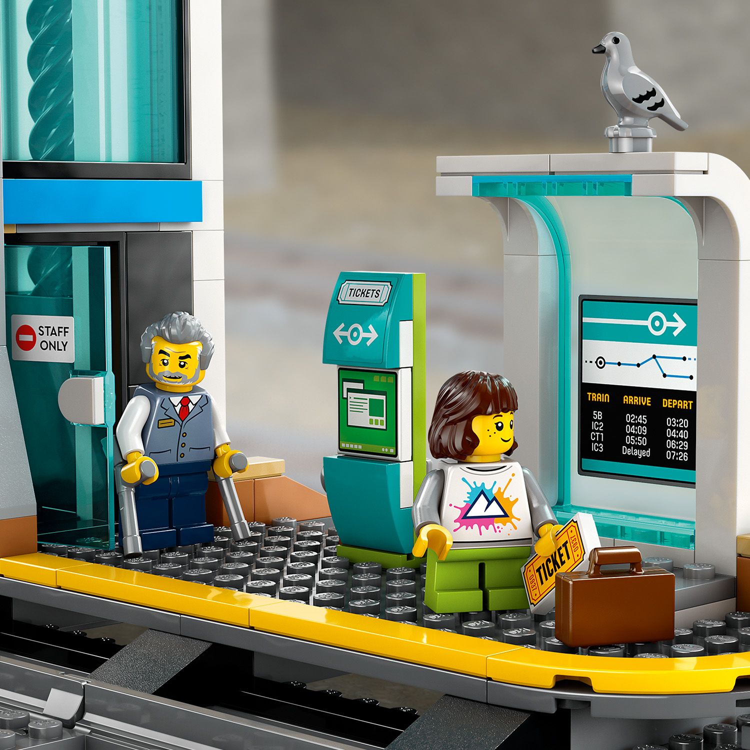 LEGO® City Central Train Station - Đồ Chơi Lắp Ráp Trạm Tàu Trung Tâm (60469) - Hình ảnh bổ sung 8