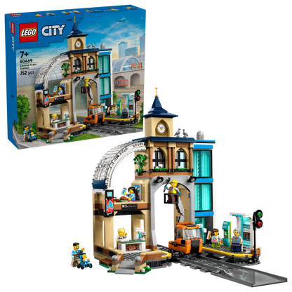 LEGO® City Central Train Station - Đồ Chơi Lắp Ráp Trạm Tàu Trung Tâm (60469)