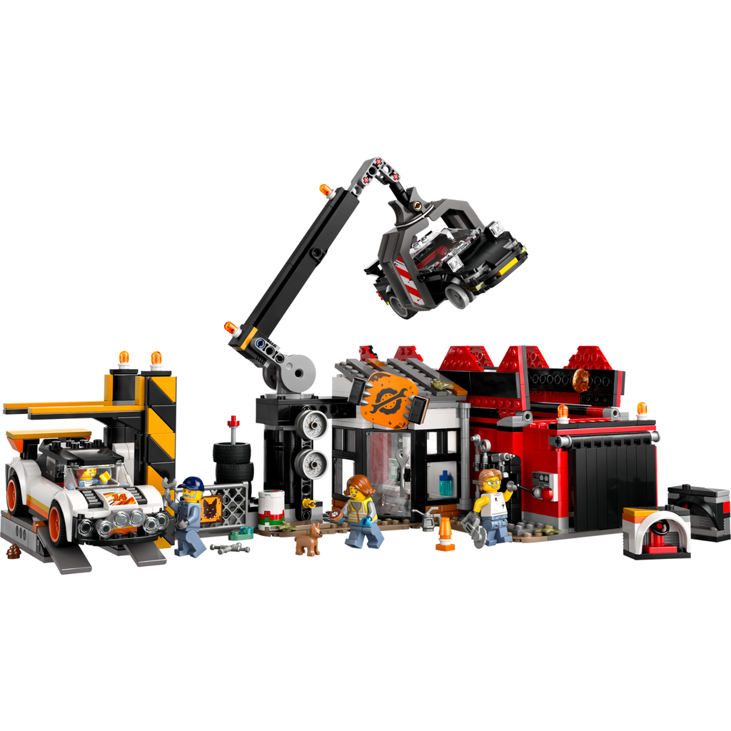 LEGO® City Scrapyard with Cars - Đồ Chơi Lắp Ráp Bãi Phế Liệu Xe Hơi LEGO 60472 - Hình ảnh chi tiết 2