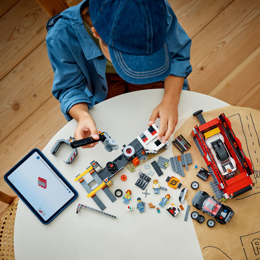 LEGO® City Scrapyard with Cars - Đồ Chơi Lắp Ráp Bãi Phế Liệu Xe Hơi LEGO 60472 - Góc nhìn khác 3