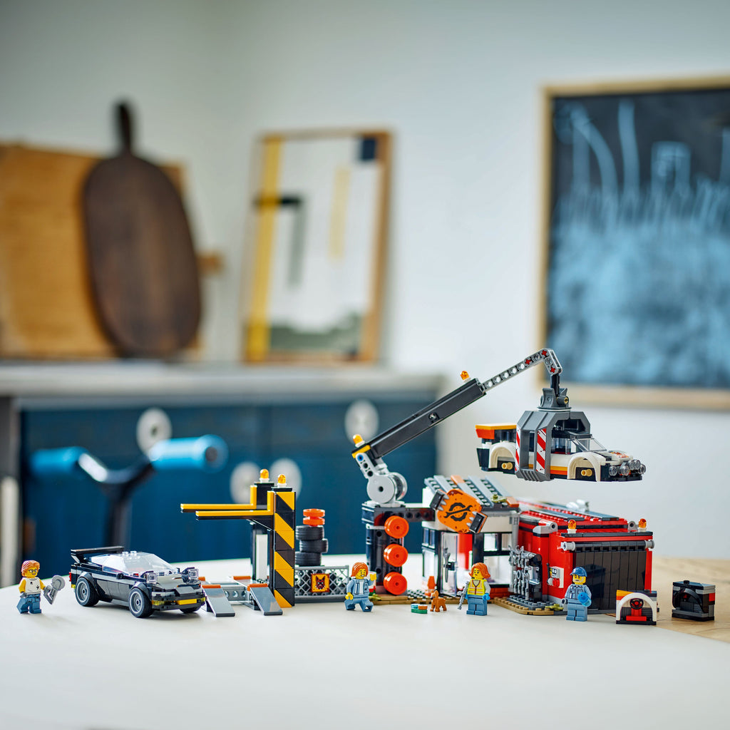 LEGO® City Scrapyard with Cars - Đồ Chơi Lắp Ráp Bãi Phế Liệu Xe Hơi LEGO 60472 - Hình ảnh bổ sung 5