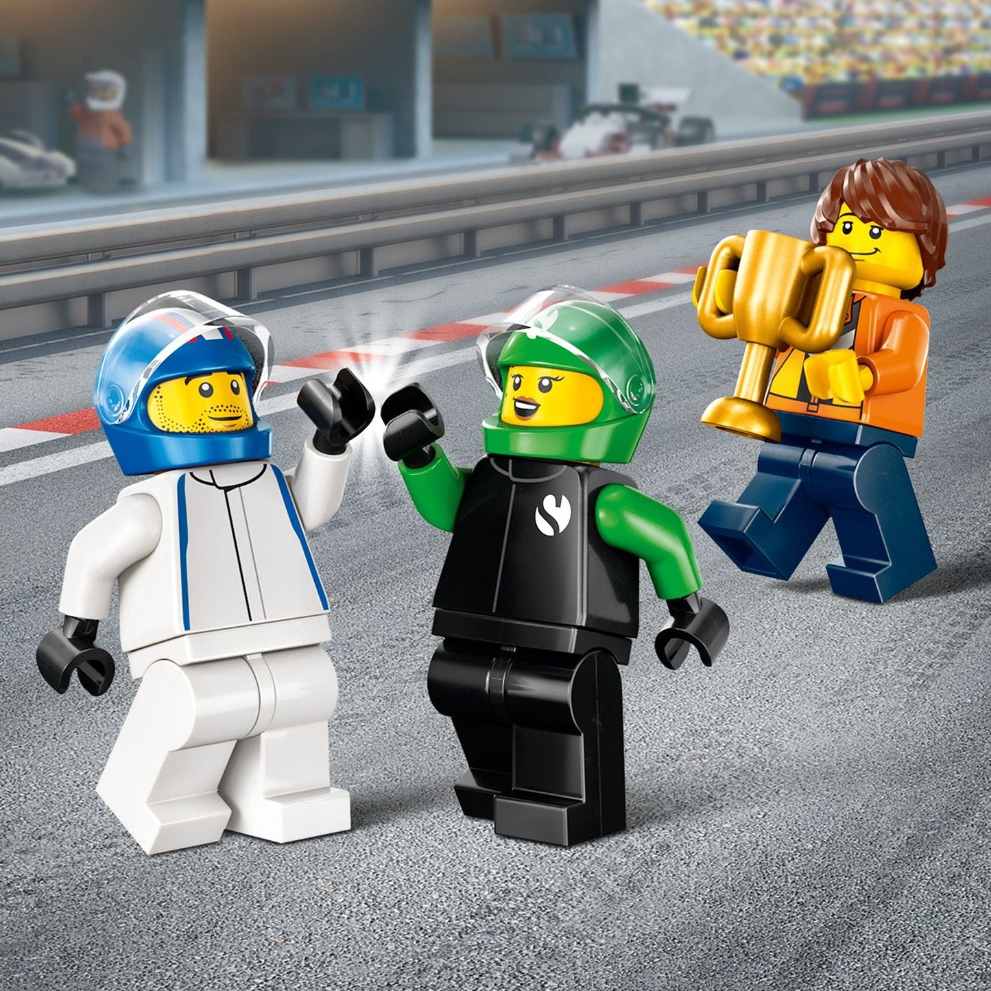 LEGO® City F1® Grid with VCARB & Sauber Race Cars - Bộ Lắp Ráp Xe Đua Công Thức 1 - LEGO 60474 - Hình ảnh bổ sung 8