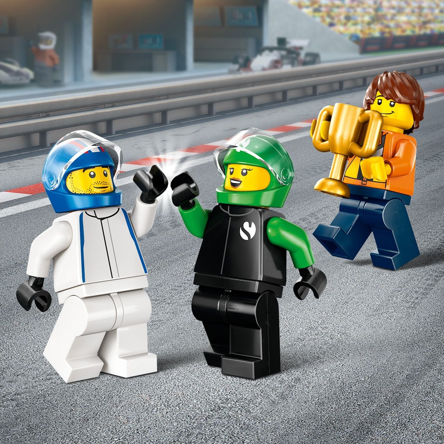LEGO® City F1® Grid with VCARB & Sauber Race Cars - Bộ Lắp Ráp Xe Đua Công Thức 1 - LEGO 60474 - Hình ảnh bổ sung 8