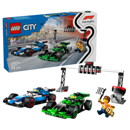 LEGO® City F1® Grid with VCARB & Sauber Race Cars - Bộ Lắp Ráp Xe Đua Công Thức 1 - LEGO 60474 - Hình ảnh bổ sung 9