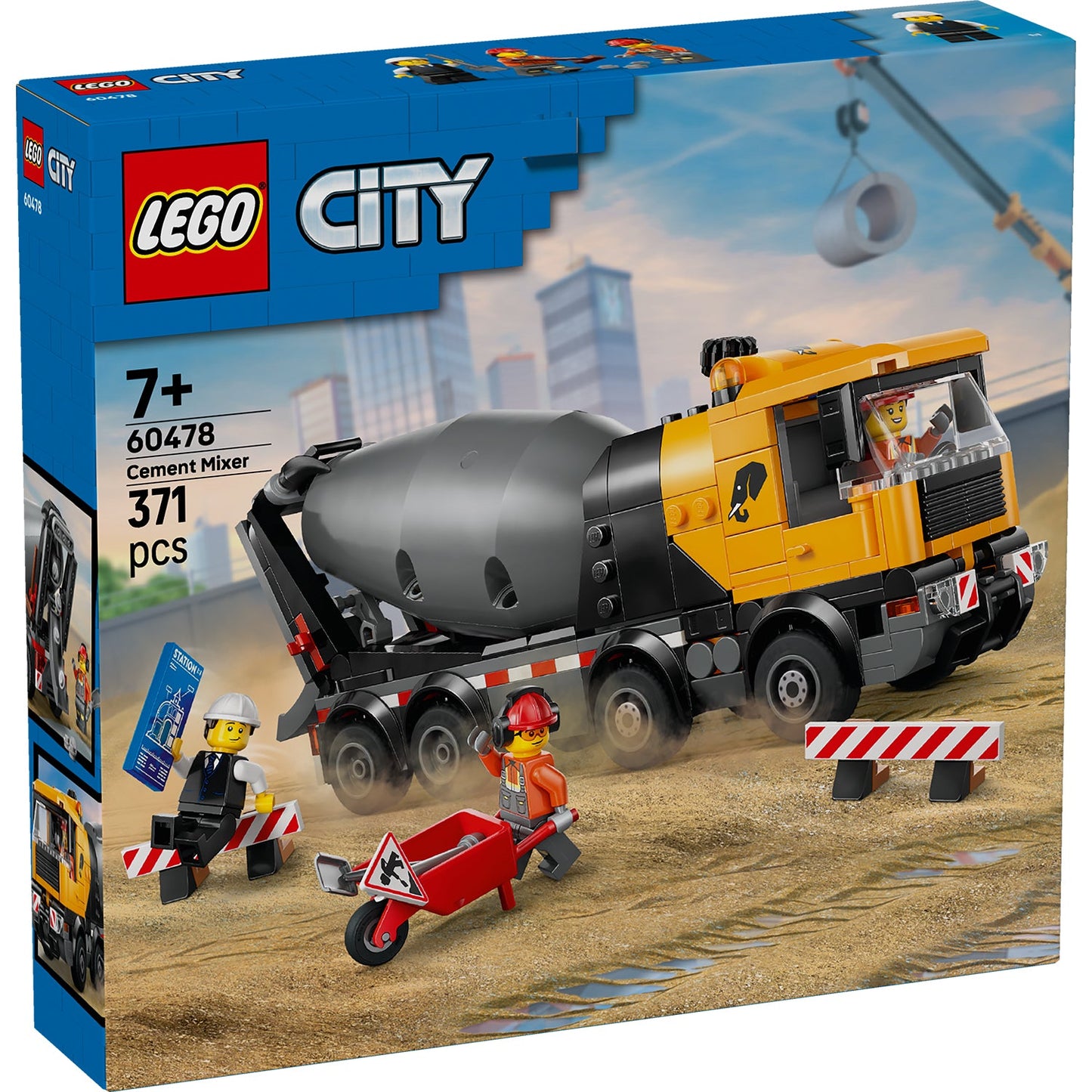 LEGO® City Cement Mixer - Đồ Chơi Lắp Ráp Xe Trộn Bê Tông - LEGO 60478 - Hình ảnh sản phẩm