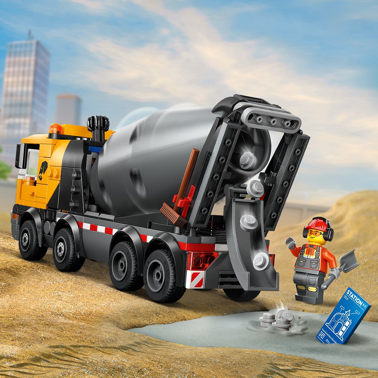 LEGO® City Cement Mixer - Đồ Chơi Lắp Ráp Xe Trộn Bê Tông - LEGO 60478 - Hình ảnh bổ sung 7