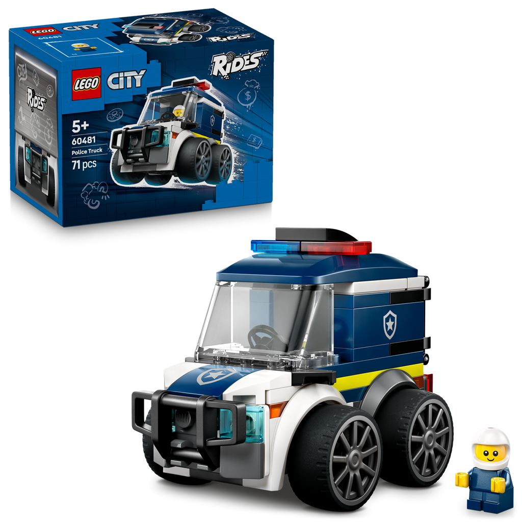 LEGO® City Rides – Police Truck Xe Tải Cảnh Sát Đồ Chơi LEGO 60481 - Hình ảnh bổ sung 7