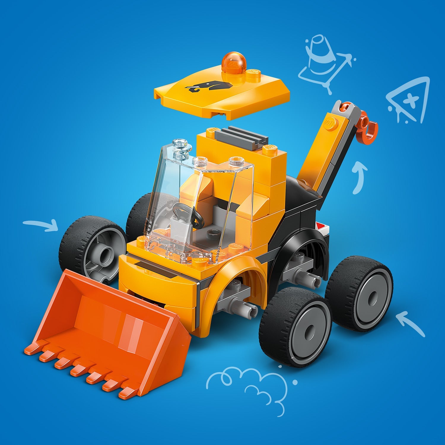 LEGO® City Rides – Construction Loader - Xe Tải Xây Dựng LEGO 60483 - Hình ảnh bổ sung 6