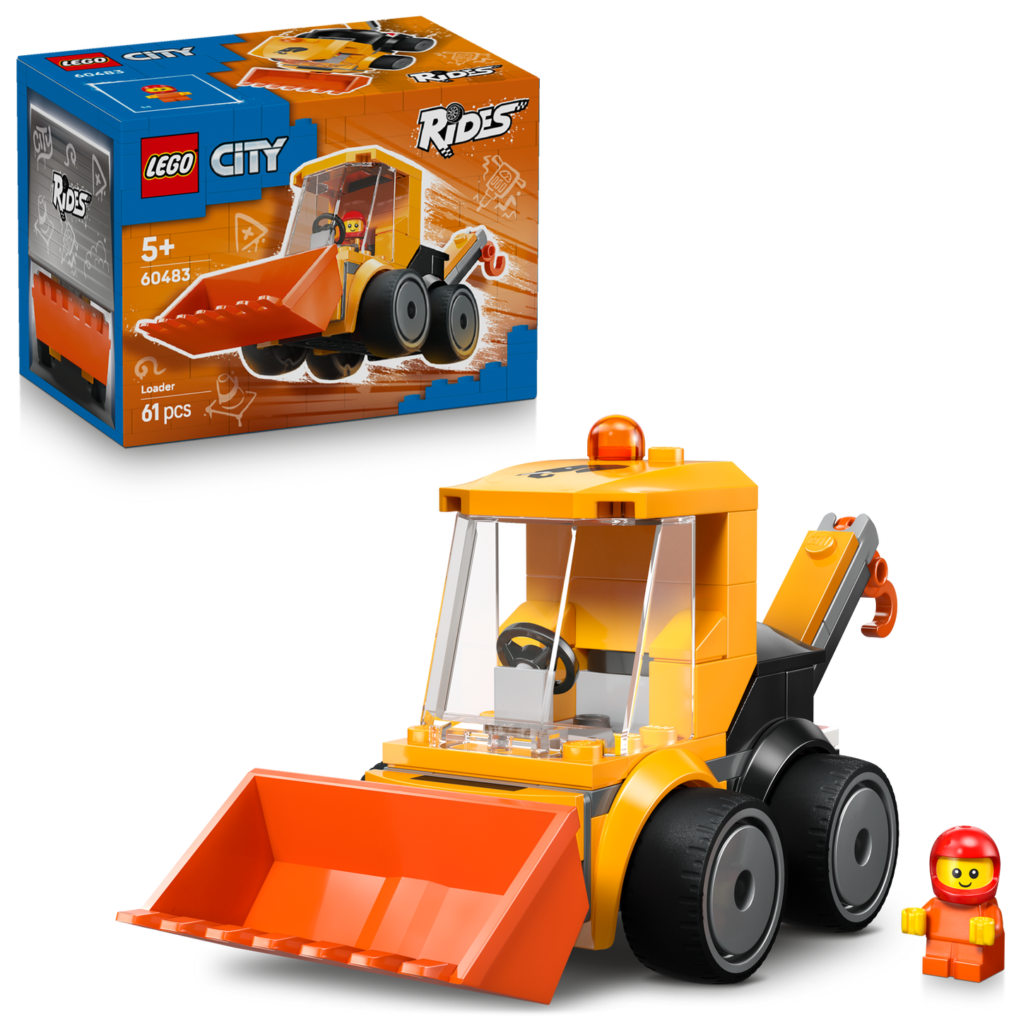 LEGO® City Rides – Construction Loader - Xe Tải Xây Dựng LEGO 60483 - Hình ảnh bổ sung 9
