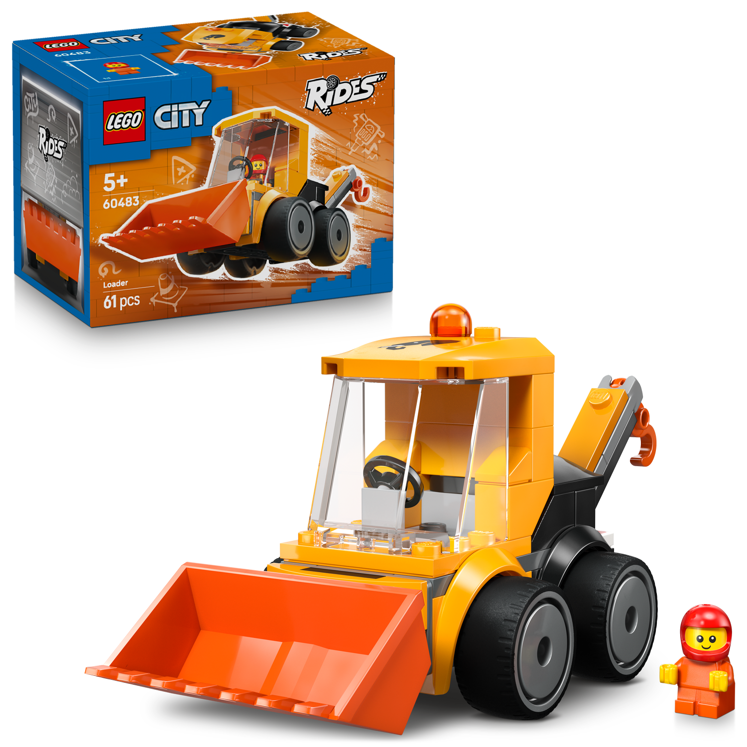 LEGO® City Rides – Construction Loader - Xe Tải Xây Dựng LEGO 60483 - Hình ảnh bổ sung 9