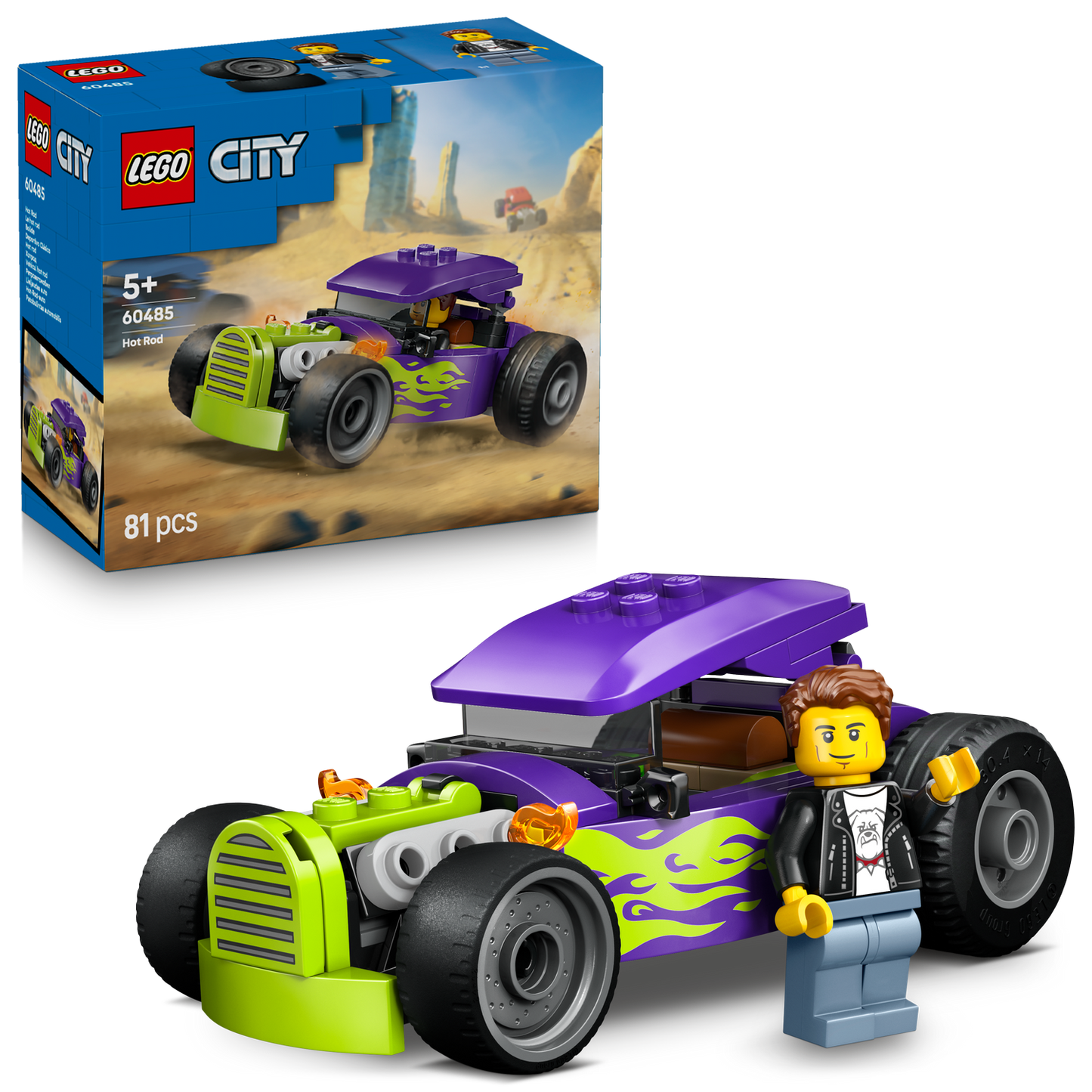 LEGO® City Hot Rod - Xe Đua Hot Rod Cổ Điển - LEGO 60485 LEGO - ảnh 3 - LEGO City