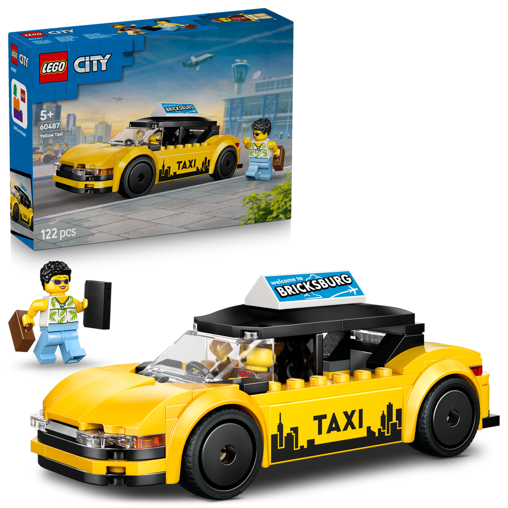 LEGO® City Yellow Taxi - Đồ Chơi Lắp Ráp Xe Taxi Vàng - LEGO 60487 LEGO - ảnh 1 - LEGO Sets