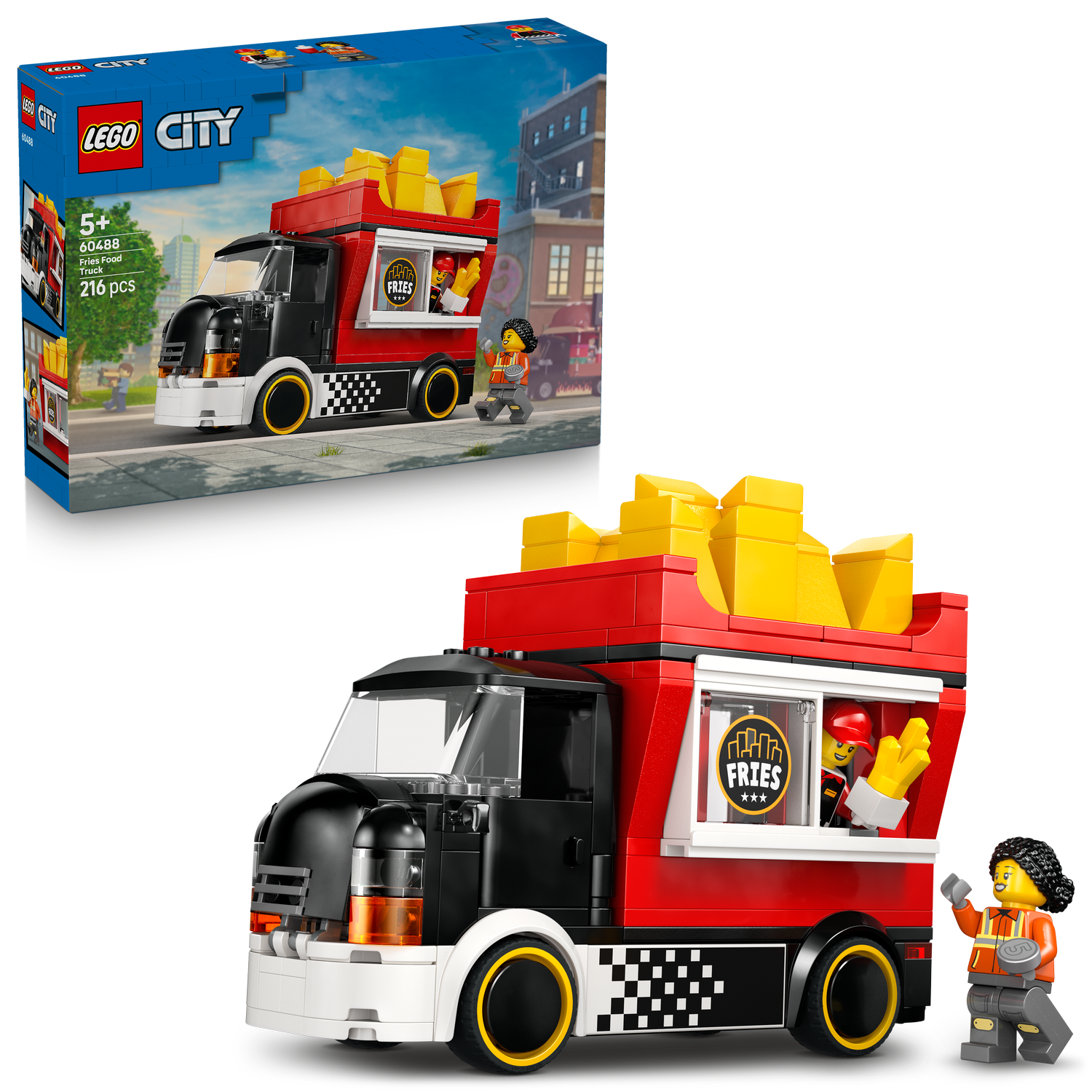 LEGO® City Fries Food Truck - Bộ Lắp Ráp Xe Tải Đồ Ăn Nhanh - LEGO 60488 LEGO - ảnh 2 - Đồ chơi lắp ráp