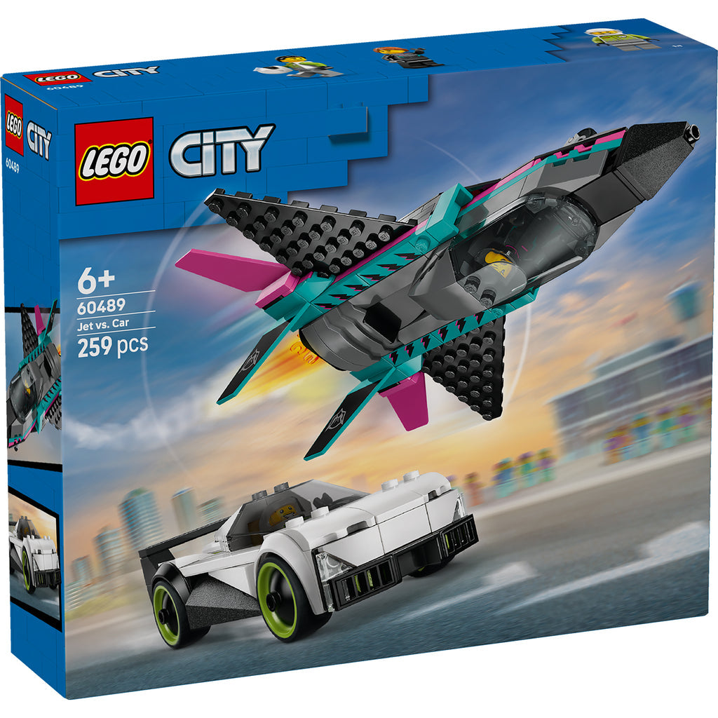 LEGO® City Jet vs. Car - Đồ Chơi Lắp Ráp Máy Bay & Siêu Xe - LEGO 60489 - Hình ảnh sản phẩm
