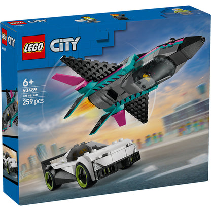 LEGO® City Jet vs. Car - Đồ Chơi Lắp Ráp Máy Bay & Siêu Xe - LEGO 60489 - Hình ảnh sản phẩm