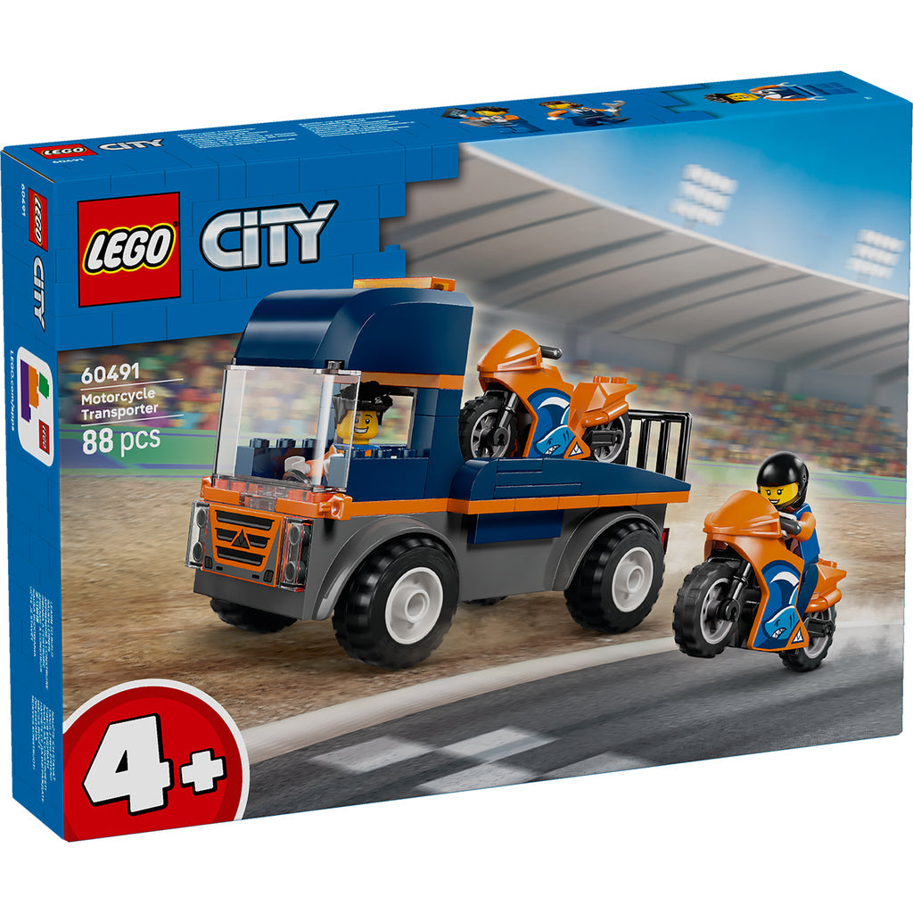 LEGO® City Motorcycle Transporter - Xe Tải Chở Xe Máy Đồ Chơi LEGO 60491 - Hình ảnh sản phẩm