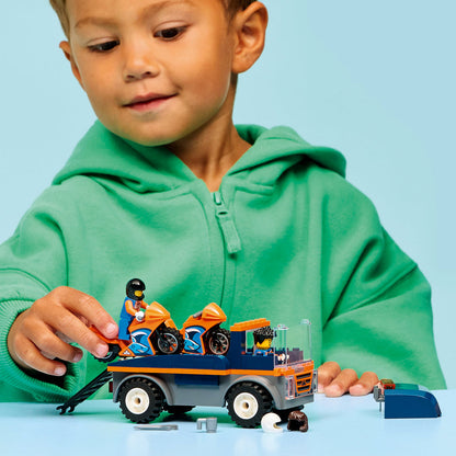 LEGO® City Motorcycle Transporter - Xe Tải Chở Xe Máy Đồ Chơi LEGO 60491 - Góc nhìn khác 3