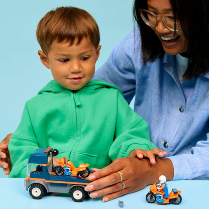 LEGO® City Motorcycle Transporter - Xe Tải Chở Xe Máy Đồ Chơi LEGO 60491 - Hình ảnh bổ sung 5