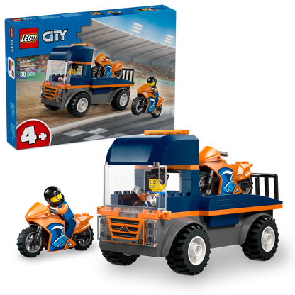 LEGO® City Motorcycle Transporter - Xe Tải Chở Xe Máy Đồ Chơi LEGO 60491 LEGO - ảnh 1 - Đồ chơi lắp ráp