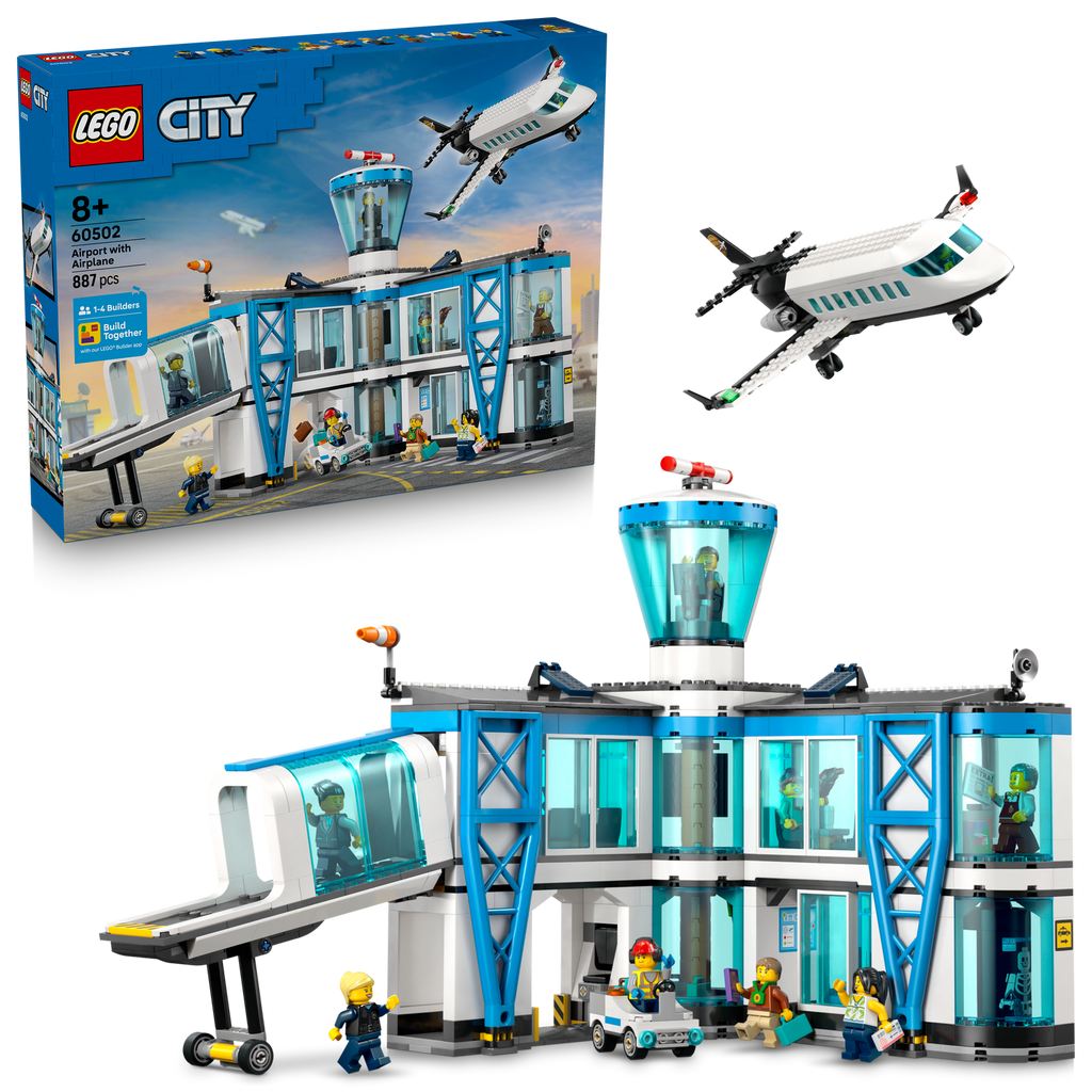 LEGO® City Airport with Airplane - Đồ Chơi Lắp Ráp Sân Bay Hiện Đại - LEGO 60502 LEGO - ảnh 3 - Đồ chơi lắp ráp