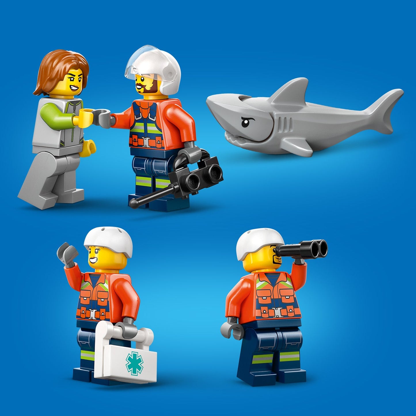 LEGO® City Coast Guard Helicopter - Trực thăng Cứu hộ Bờ biển - LEGO 60503