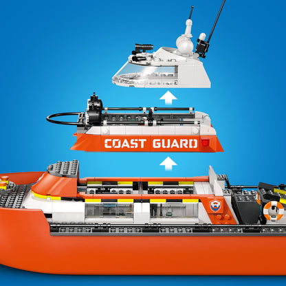 LEGO® City Coast Guard Rescue Boat & Helicopter - Bộ Đồ Chơi Thuyền Cứu Hộ & Trực Thăng 60504 - LEGO LEGO - ảnh 1 - Lego City
