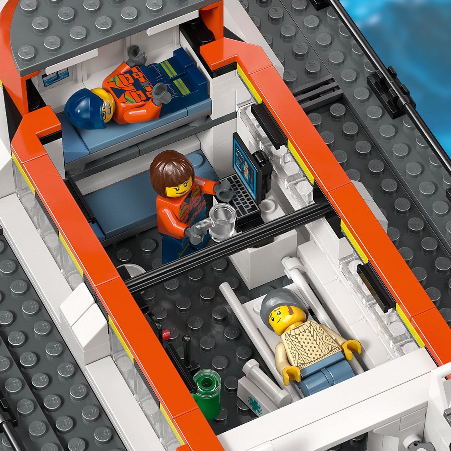 LEGO® City Coast Guard Rescue Boat & Helicopter - Bộ Đồ Chơi Thuyền Cứu Hộ & Trực Thăng 60504 - LEGO
