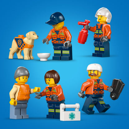 LEGO® City Coast Guard Rescue Boat & Helicopter - Bộ Đồ Chơi Thuyền Cứu Hộ & Trực Thăng 60504 - LEGO